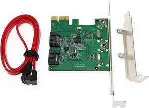 Aomoproing Raid Card 2 Ports 6G SATA3 PCI-e Controller Card PCIe to SATA III 3.0 converter PCI low profile bracket SATA3.0