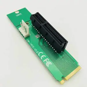 Adapter Male To Female PCIE Multiplier NGFF M2 M.2 to PCI E 4x 1x Slot Riser Card For BTC Miner Mining Machine
