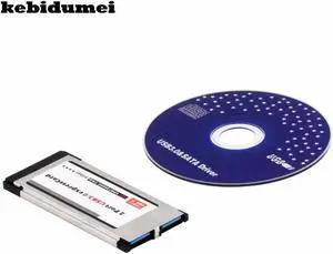 PCI Express Card Expresscard to USB 3.0 2 Port Adapter 34 mm Express Card Converter for laptop computer