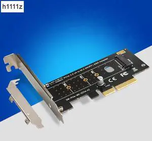 PCI-E PCI Express 3.0 X4 to NVME M.2 M KEY NVMe SSD PCIE M2 Riser Card Adapter Support 2230 2242 2260 2280 Type M.2 SSD