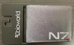 Game Mass Effect Wallet Men's Bifold Wallets Credit/ID Card Holder Gift N7 Purse