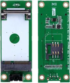 Mini PCI PCI-E Express to USB Interface With SIM Card Adapter 180 Degree
