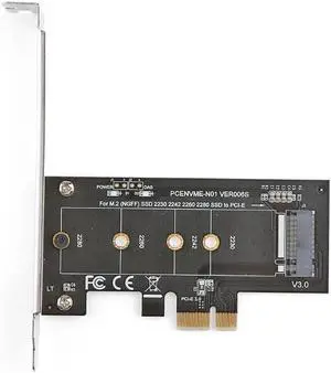 1pcs PCI E 3.0 x1 to M.2 NVMe SSD NGFF Pcie M2 Riser Card Adapter Support PCI Express 3.0 x1 2230 2280 Size m.2 NVME