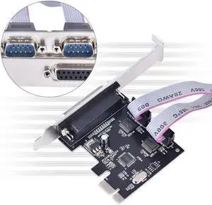 PCI-E To 2 Serial Ports 9 Pins COM Interface IPC Expansion Card For Desktop PC Fit 2.5Gb/s PCI Express 1.0 A Standard