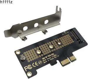 NVMe PCIe M.2 NGFF SSD to PCIe x1 adapter card PCIe x1 to M.2 card with bracket