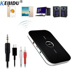 Aomoproing kebidu Bluetooth V4.0 B6 Wireless Adapter HIFI Audio Bluetooth Receiver and Transmitter A2DP With 3.5MM Audio For TV PC Headset