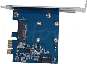 1pc PCI-E PCIe to mSATA SSD and SATA 3.0 Combo Extender Adapter Card 6.0Gbps