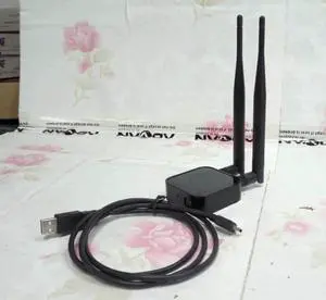 Aomoproing RT3572 802.11a/g/b/n 600Mbps USB WiFi Adapter WiFi Dongle Wireless Adapter + 2x PCB Antenna For Samsung TV Windows 7/8/10