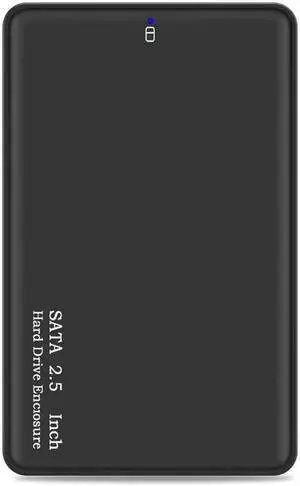 2.5" HDD Case SATA to USB 3.0 Enclosure with Cable USB SATA Adapter HDD Box Case for Hard Disk Drive Up to 2TB SSD Supports UASP