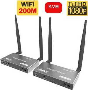 200m HDMI-compatible Wireless Receiver Transmitter Extender KVM 1080P USB Support Keyboard and Mouse for PS4 DVD Computer Laptop