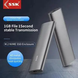 M2 SSD Case NVME Enclosure M.2 to USB Type C 3.1 SSD Adapter for NVME PCIE NGFF SATA M/B Key SSD Disk Box M.2 SSD Case