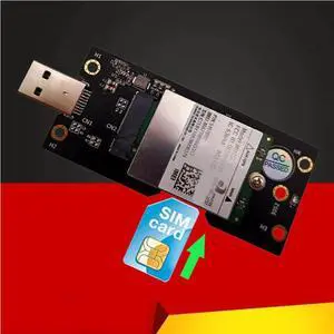 NGFF M.2 Key B to USB 3.0 Adapter Converter Card Board Desktop PC Add on Card SIM Slot for 3G/4G/5G Module M.2 to USB Riser Card