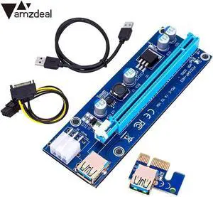 Riser Card Expansion Card Extended Line PCI-E 1X To 16X 1X 4X 8X 16X High Speed BTC LTC Mining Computer GPU Adapter Card