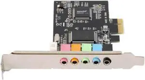 PCI-E x1 CMI8738 Chipset Audio Digital Sound Card Solid capacitors PCI-e sound card 5.1