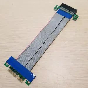 PCI-E PCI Expres x4 Flex Riser Card Extender Extension Cable 15cm for 1U 2U