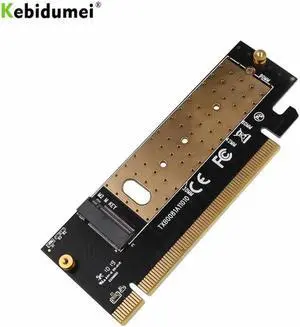 M.2 NVMe SSD NGFF TO PCIE 3.0 X16 X4 Adapter M Key Interface Expansion Card Add On Card Full Speed Support 2230 to 2280 SSD