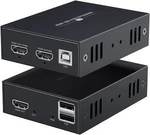 150M IP HDMI-compatible KVM Extender IP UTP/STP Cat5e/6 RJ45 Ethernet Cable 1080P 60Hz HDMI-compatible USB Extender Network