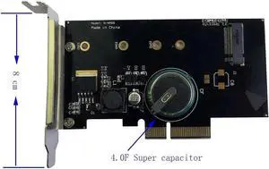 Adapter Card to PCI-E x4 Power-off protection half Height Bracket for M.2 NGFF MZHPU256HCGL XP941 SM951 M6E PM951 PM950 PRO SSD
