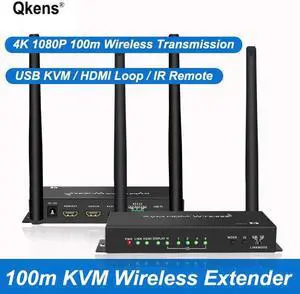 1080p 4K Wireless Transmission Display Adapter USB KVM HDMI Extender PC To TV Monitor Audio Video Transmitter and Receiver 100m