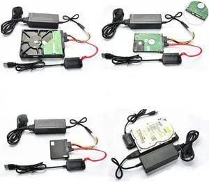 Aomoproing USB 2.0 to IDE/SATA 2.5" 3.5" Hard Drive Disk HDD Converter Adapter Cable