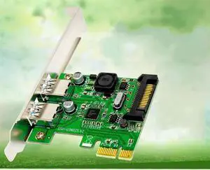 PCI-E Express x1 to 2-Port USB 3.0 Controller Card Adapter Hub 5Gb/s Super Speed