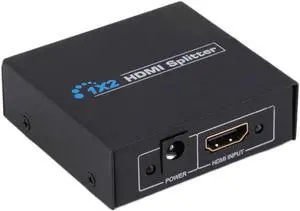 Aomoproing HDMI-compatible Splitter Full HD 1080p Video HDMI Switch 1 in 2 Out Amplifier Dual Display For HDTV DVD PS3 Xbox HDMI -02