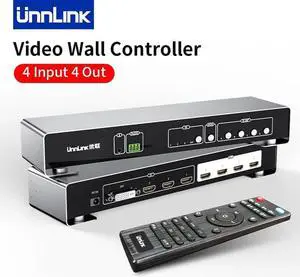 4 In 4 Out HDMI DVI Video Wall Controller 1080P TV Splicing 1X2 1X3 1X4 2X1 3x1 4X1 2X2 HDMI Splitter Switch