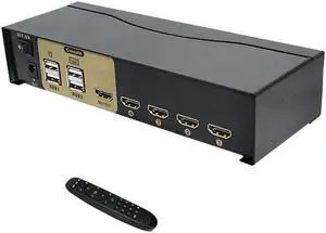 4Ports USB KVM Smart Switch HDMI-compatible USB Converter Four In One Out Computer Share Projector Keyboard Mouse Monitor device