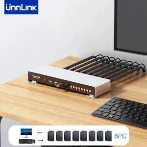 Switch Hdmi 4K USB KVM Switch 8 Ports for Computer Laptop Xbox PS4/PS5 Monitor TV Projector