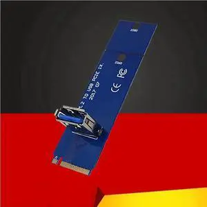 NGFF M.2 to PCI E X16 Slot Adapter USB 3.0 Riser Card Mining Adapter Extension Converter for Graphics Card for BTC Miner