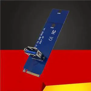 NGFF M.2 to PCI-E X16 Slot Adapter USB 3.0 Riser Card Mining Adapter Extension Converter for Graphics Card for BTC Miner