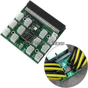 PCI-E 6Pin Breakout Board 1200W/750W 12V For (1200W) GPU Mining Power Supply