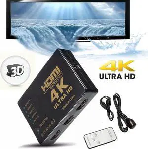 5 HDMI Port Splitter 3D Ultra HD 4K HDMI Switch Switcher 5 Input 1 Output UHD HDMI Adapter Converter for XOBX 360 Android HD TV