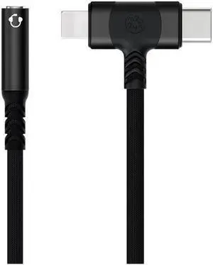 Lightning & USB-C to 3.5 mm Headphone Jack Adapter 2-IN-1 Headphone Adapter for iPhone Type C to 3.5mm Female Headphone Jack Adapter for ipad/iPhone 14/13/12/11/8/7/Samsung Galaxy/Pixel