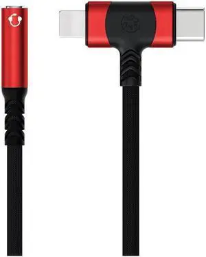 Lightning & USB-C to 3.5 mm Headphone Jack Adapter 2-IN-1 Headphone Adapter for iPhone Type C to 3.5mm Female Headphone Jack Adapter for ipad/iPhone 14/13/12/11/8/7/Samsung Galaxy/Pixel