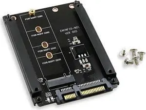 Metal Case B+M Key M.2 NGFF SSD To 2.5 SATA 6Gb/s Adapter Card With Enclosure Socket M2 NGFF Adapter With 5 Screw