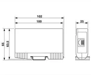 DT-LAN-CAT.6+ Attachment Plug For Phoenix DIN Rail Mounting For Phoenix Surge Protection For Information Technology 2881007
