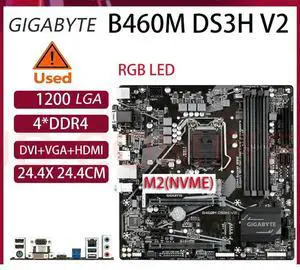 B460M DS3H V2 Motherboard A 1200 H470 Micro-ATX Mainboard with M.2, SATA 6Gb/s, USB 3.2 Gen 1, Smart Fan 5 B460M DS3H V2 Motherboard A 1200 H470 Micro-ATX Mainboard with M.2, SATA 6Gb/s, USB 3.2 Gen 1, Smart Fan 5