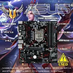 PRIME B250M-PLUS Desktop B250 B250M DDR4 Motherboard A 1151 i7/i5/i3 USB3.0 SATA3