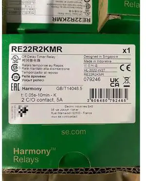 Time Relay RE22R2KMR Power Supply Voltage 24-240VAC Contact Type 2NO+2NC For Schneider