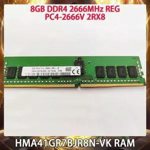 1 Pcs HMA41GR7BJR8N-VK 8GB 8G DDR4 2666MHz REG PC4-2666V 2666 2RX8 RAM For SK Hynix Memory