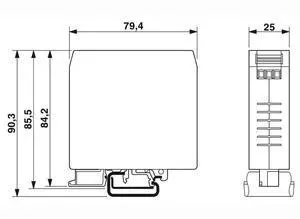 2794110 NEF 1- 3 Interference Filters For Phoenix EMC Filter DIN Rail Module