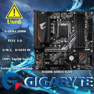 GA B460M ELITE Micro-ATX B460 DDR4 M.2 128G Support 10 gen A 1200 CPU Disassemble Motherboard