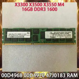 Server Memory 00D4968 00D4970 47J0183 For X3300 X3500 X3550 M4 16GB DDR3 1600 RAM