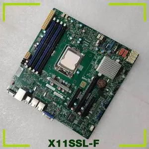 Server Motherboard For Micro-ATX E3-1200 v6/v5 C232 USB 3.0 LGA1151 X11SSL-F