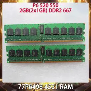 Server Memory 77P6498 4521 P6 520 550 2GB(2x1GB) DDR2 667 RAM