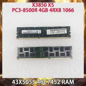 Server Memory 43X5055 46C7452 X3850 X5 PC3-8500R 4GB 4RX8 1066 RAM