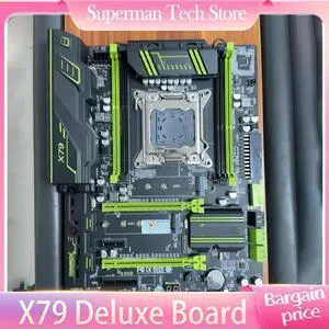 For X79 Motherboard LGA2011 ATX SSD Support REG ECC Memory X79 Deluxe board