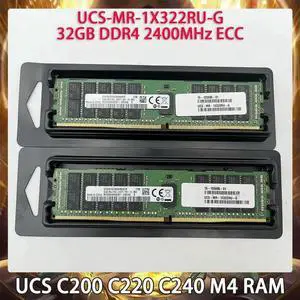 For UCS C200 C220 C240 M4 Memory UCS-MR-1X322RU-G 32GB DDR4 2400MHz ECC RAM For UCS C200 C220 C240 M4 Memory UCS-MR-1X322RU-G 32GB DDR4 2400MHz ECC RAM