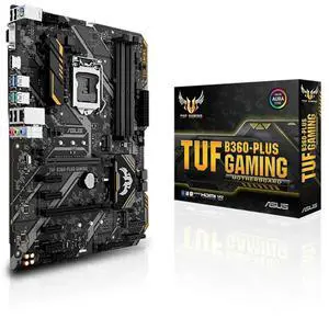 TUF B360 PLUS Gaming Motherboard A1151 4x DDR4 Max 64GB RAM B360 chipset ATX HDMI SATA3 M2